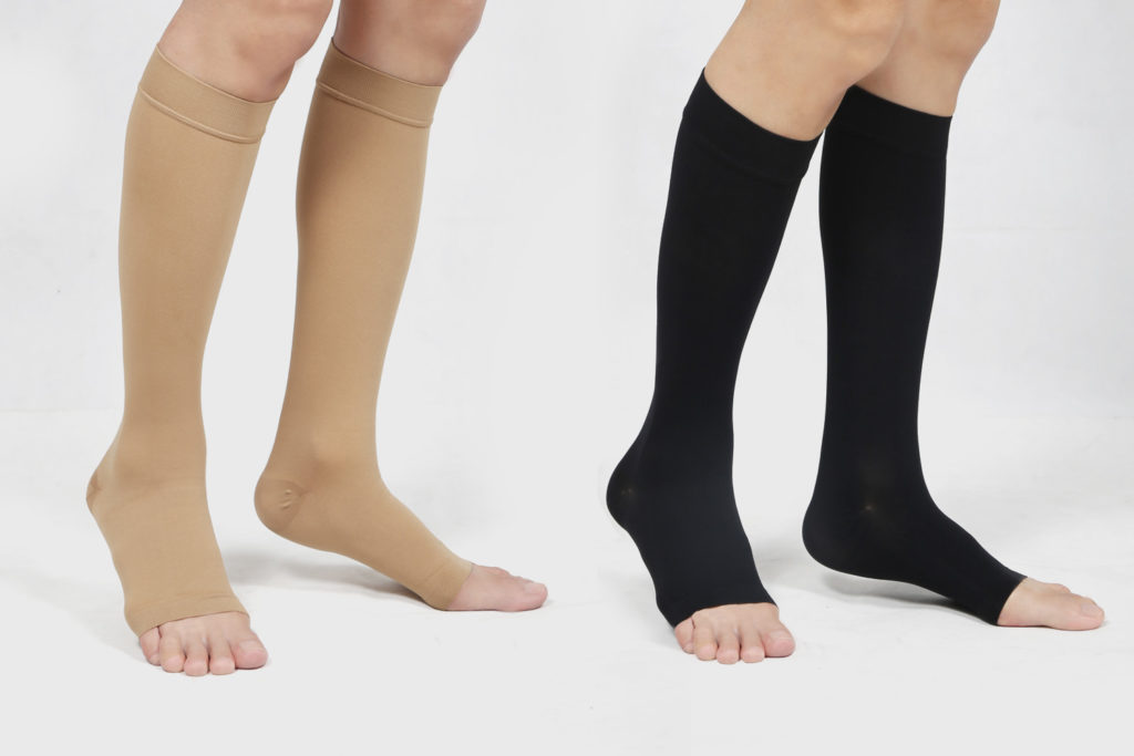 OPAQUE KNEE HIGH OPEN TOE SOCKS | TXG